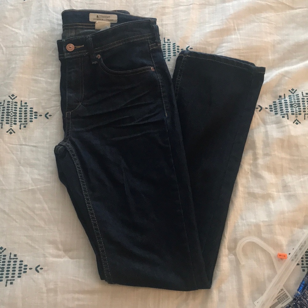 Dark-wash jeans